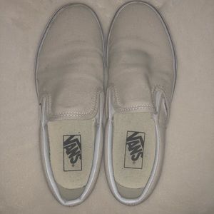 Tan Classic slip-on vans